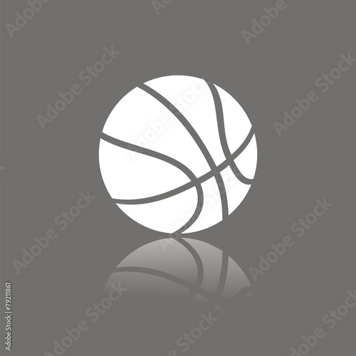Icono balón baloncesto FO reflejo