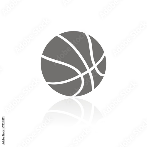 Icono balón baloncesto FB reflejo © imaagio.stock
