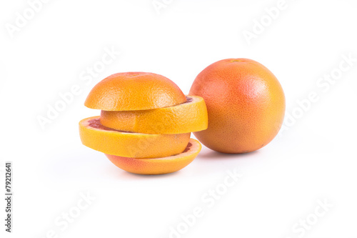 Sliced Grapefruit - Clipping Path Inside
