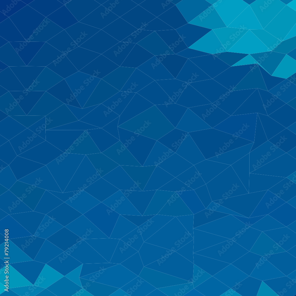 Blue Abstract Low Polygon Background