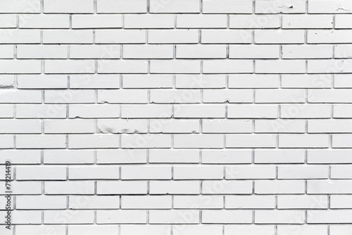White Brickwork Wall Pattern Texture