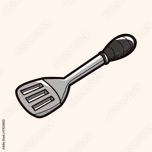 kitchenware spatula theme elements vector,eps