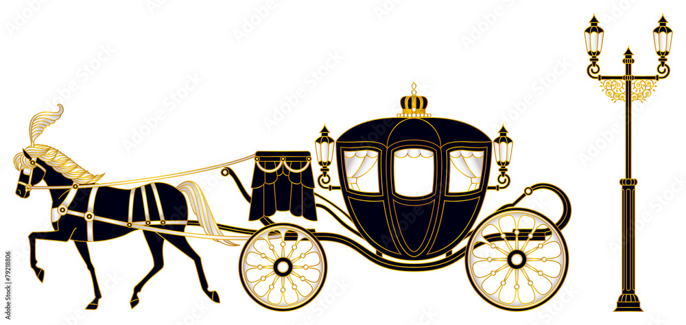 馬車 Stock Vector | Adobe Stock
