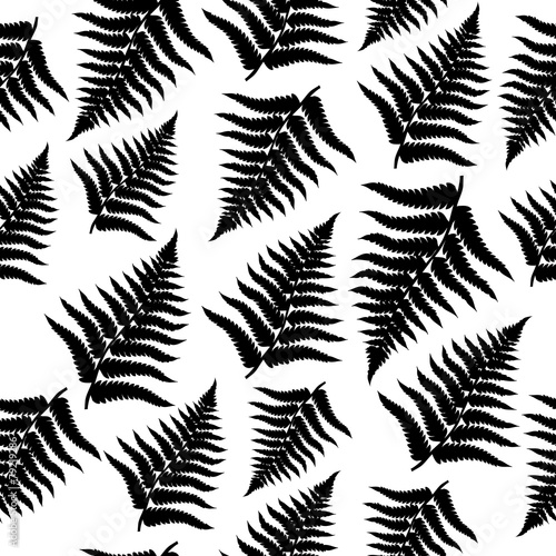 Seamless fern background