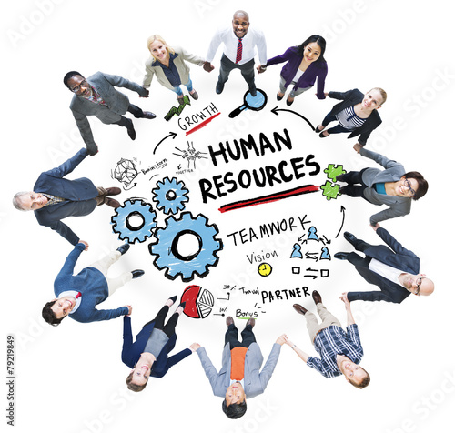 Human Resources Employment Teamwork Support Concept