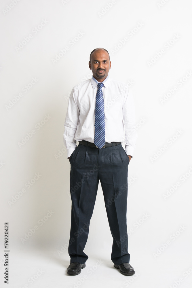 Businessman in front of white background Businessman in front of white background