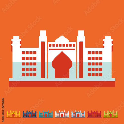 Flat design. Dubai Palace