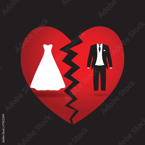 bride and groom break up