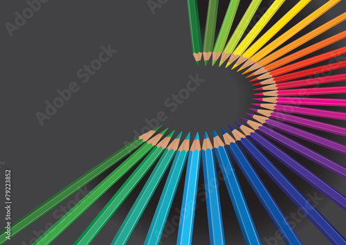 pencil rainbow