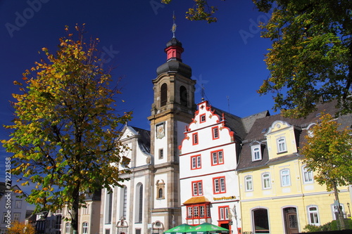 Hachenburg, Westerwald, am Marktplatz photo