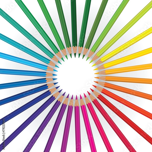 pencil rainbow