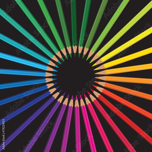 pencil rainbow