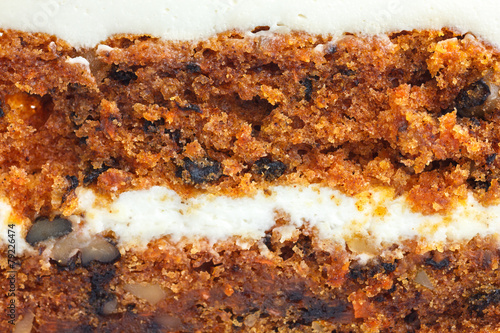 Wallpaper Mural Abstract detail of carrot cake with frosting. Torontodigital.ca