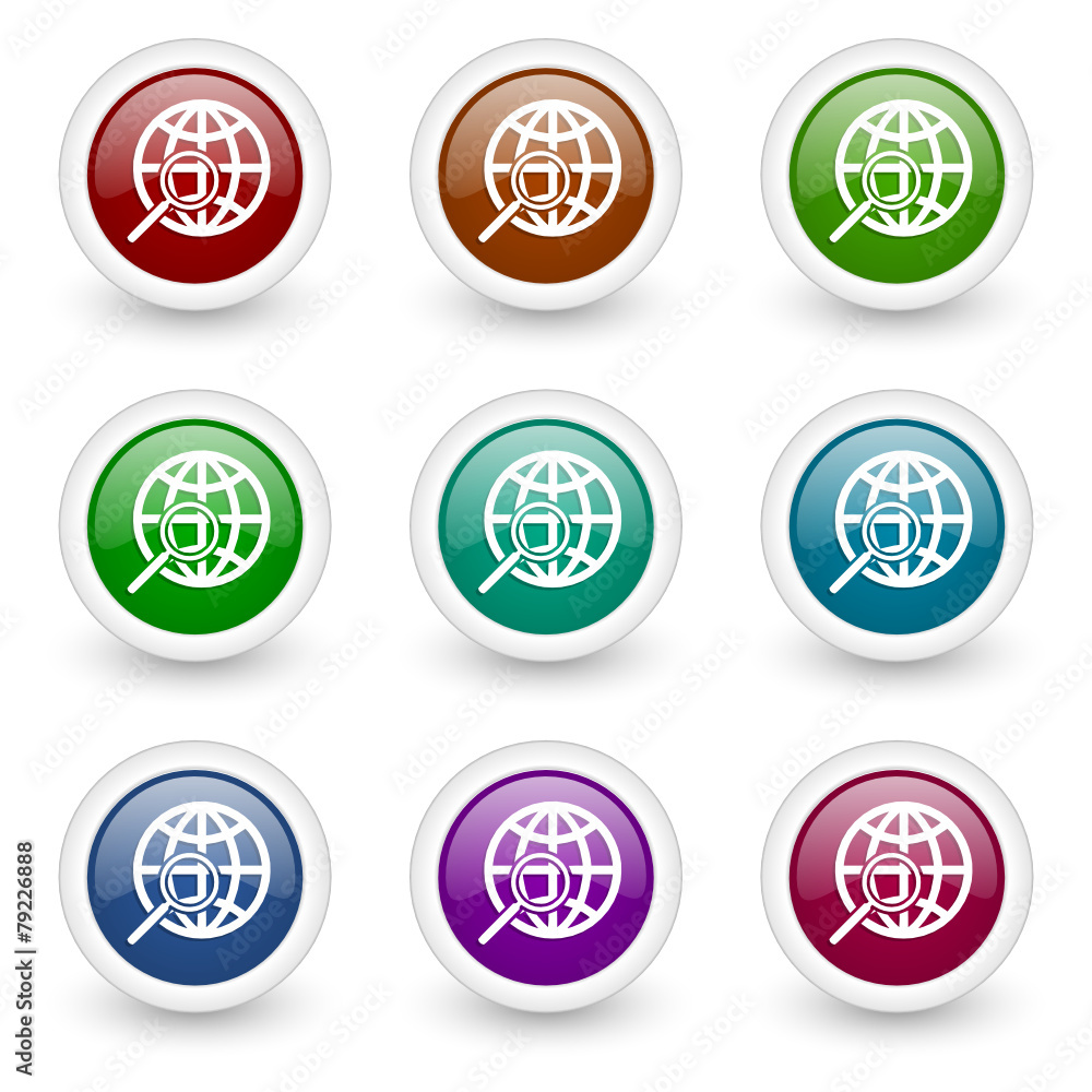 search vector icon set search vector icon set