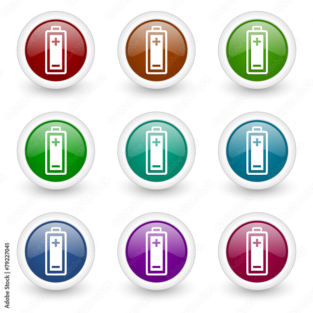 battery vector icon set battery vector icon set