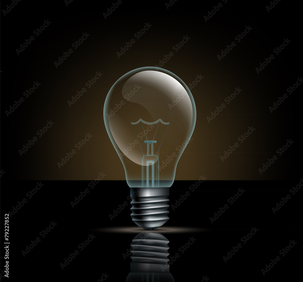 incandescent lamp on a dark background incandescent lamp on a dark background