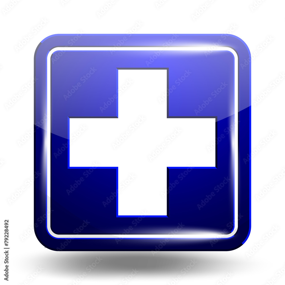 Fototapeta premium Medical Icon. Emergency Symbol. Blue Set