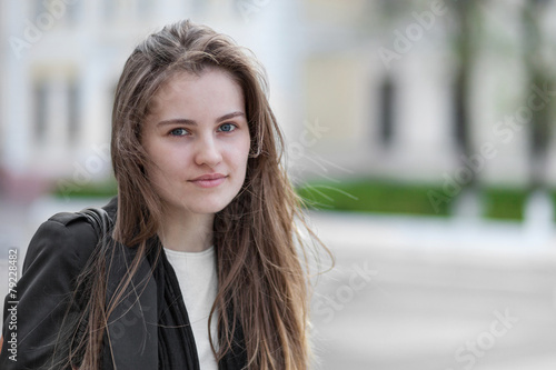 Portrait pretty young woman