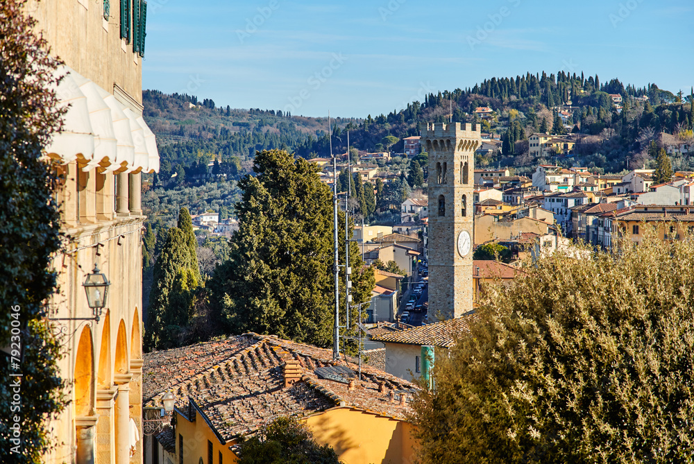 Wall Mural Fiesole near Florence, Tuscany Italy