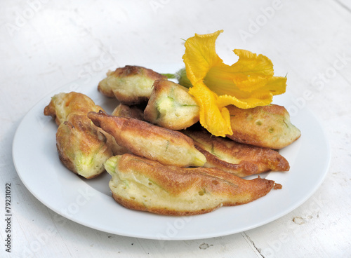 Fotografi beignets de fleurs de courgette