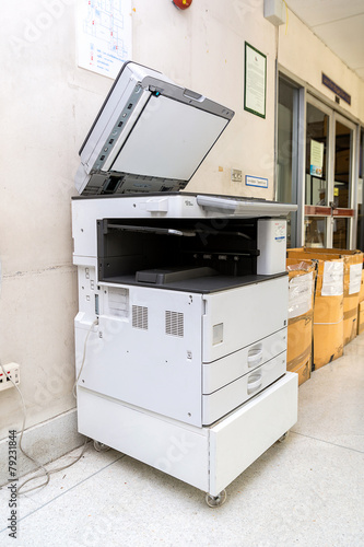 Copy machine in the office photo