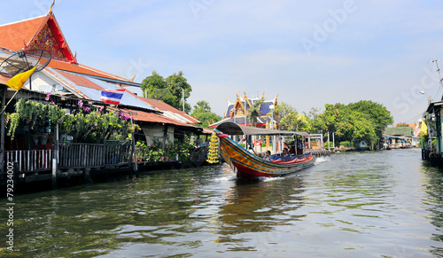 BANGKOK, THAILAND - December 15, 2014: boating on the Chao Phray