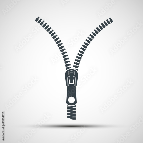 Vector icons zipper