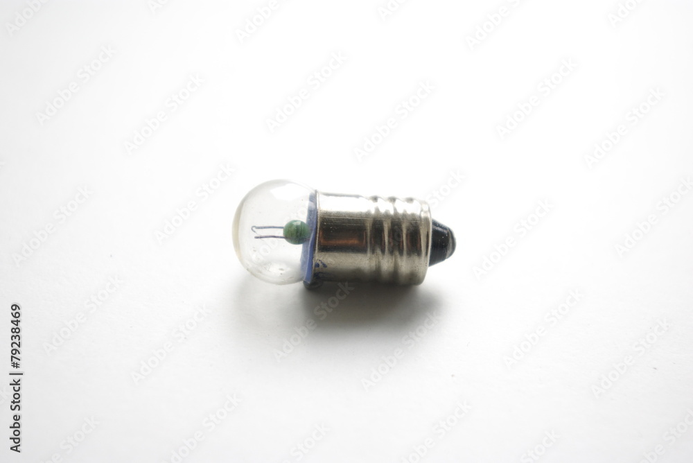One lightbulb isolated on white background One lightbulb isolated on white background