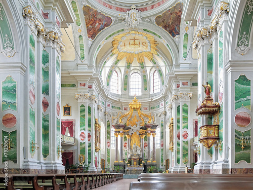 Interior of Mannheim Jesuit Church, Germany