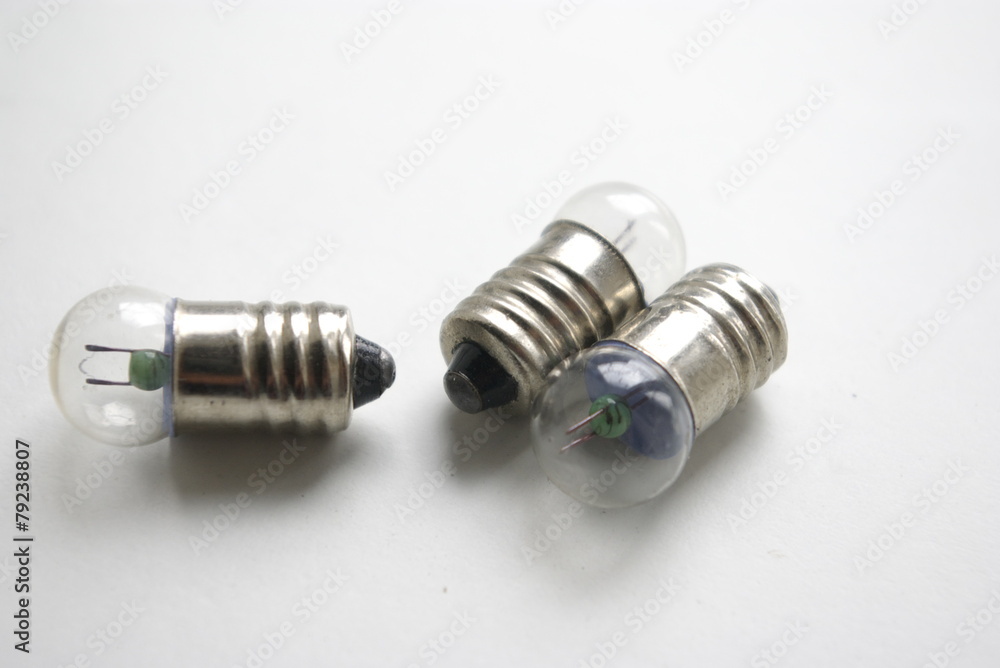 Three lightbulbs isolated on white background Three lightbulbs isolated on white background