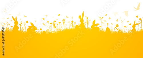 Ostern Osterkarte Ostermotiv Hintergrund Vektor Panorama