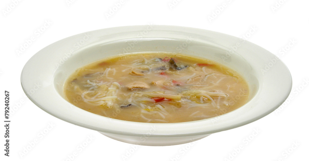 Thai-Suppe mit Glasnudeln Thai-Suppe mit Glasnudeln