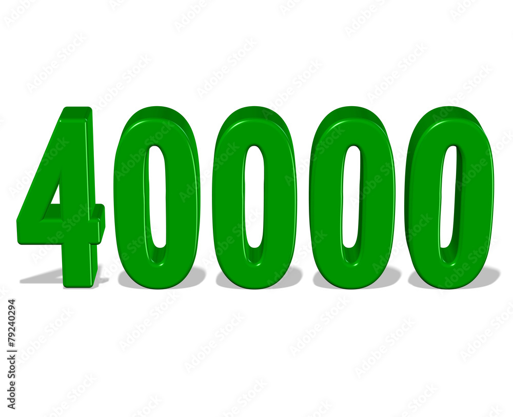 yeşil renkli 40000 sayısı yeşil renkli 40000 sayısı