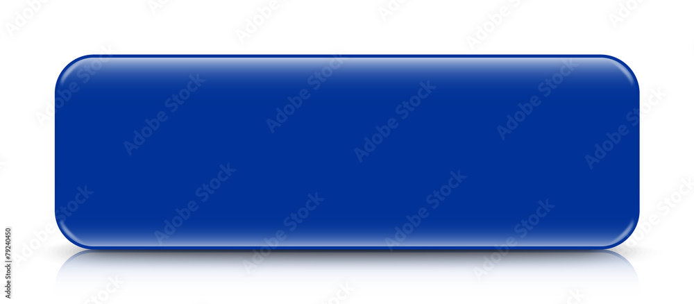 long blue button template with reflection long blue button template with reflection