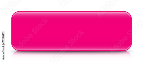 long pink button template with reflection