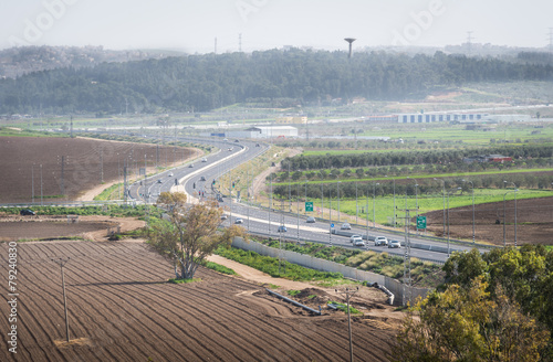 Kiryat Ata view from Tel Afek photo