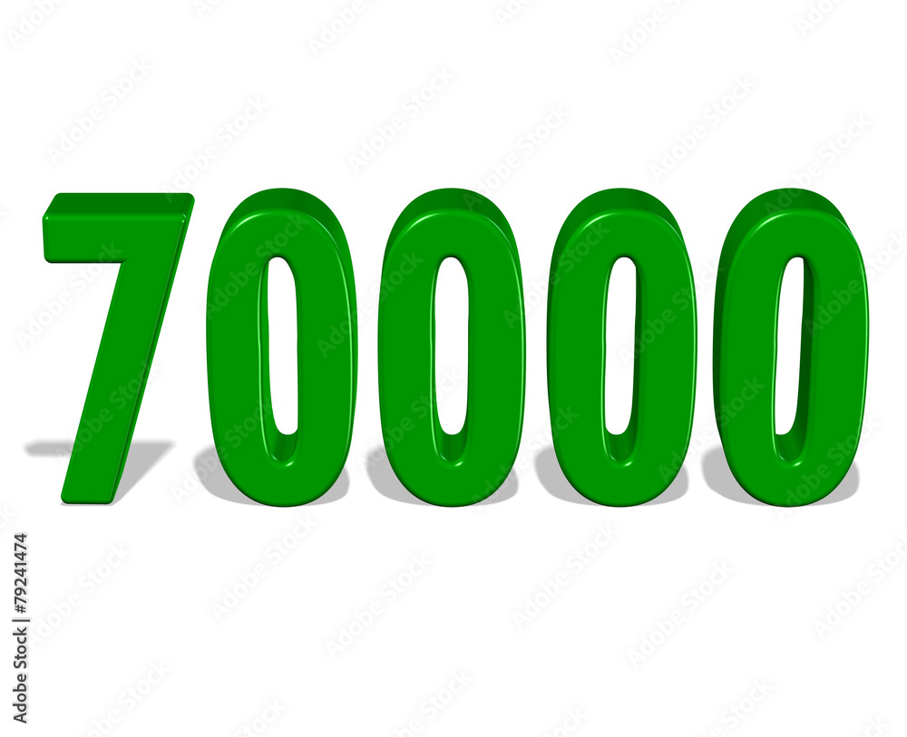yeşil renkli 70000 sayısı yeşil renkli 70000 sayısı