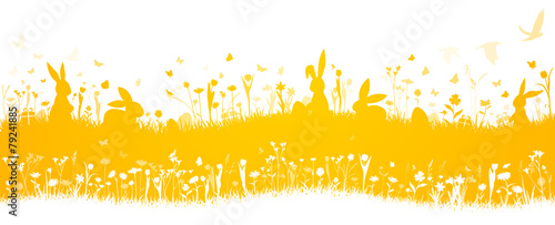 Ostern Osterkarte Ostermotiv Hintergrund Vektor Panorama