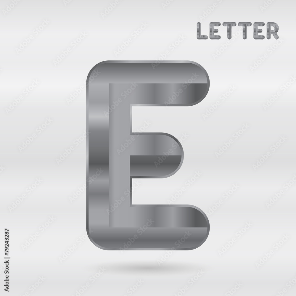 Metallic alphabet. Set of stainless 3d letters. Metallic alphabet. Set of stainless 3d letters.