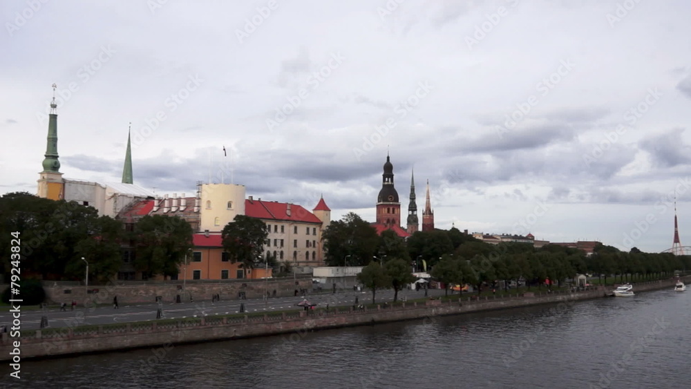 Latvian capital Riga panorama. Old Town (13 century) Latvian capital Riga panorama. Old Town (13 century)