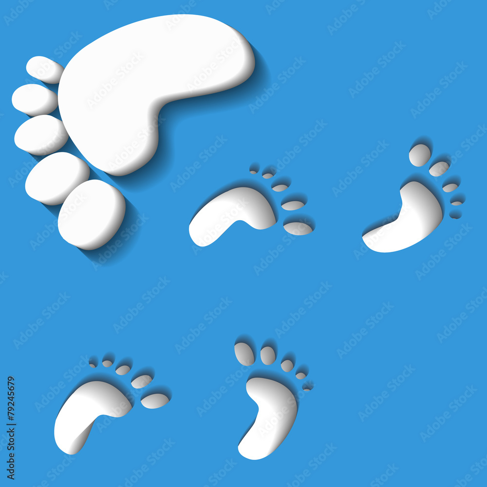 Footprints. Vector Footprints. Vector