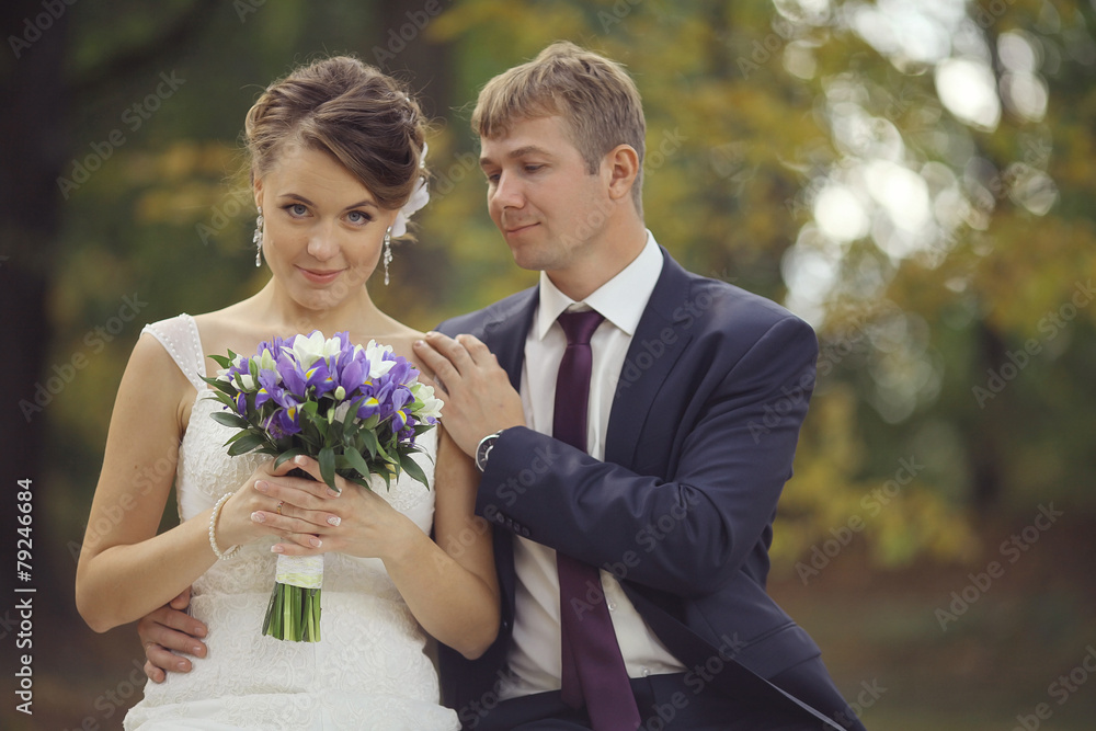 summer wedding photo of bride and groom summer wedding photo of bride and groom