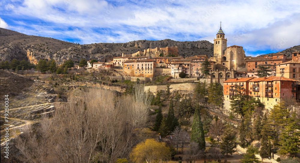 unique Albarracin -terracote town of Spain