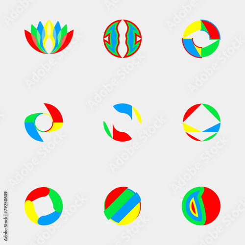 Set round logos