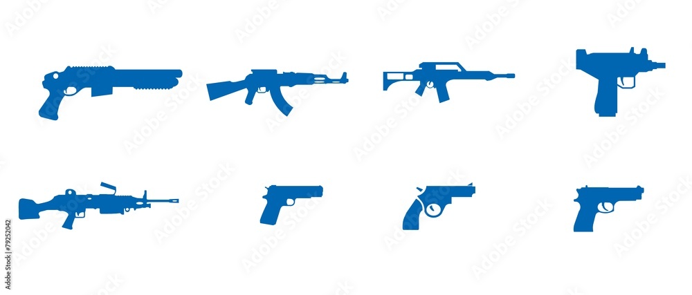 Armes à feu en 8 icônes Armes à feu en 8 icônes