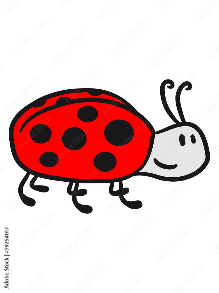 Obraz premium Cute sweet little ladybug