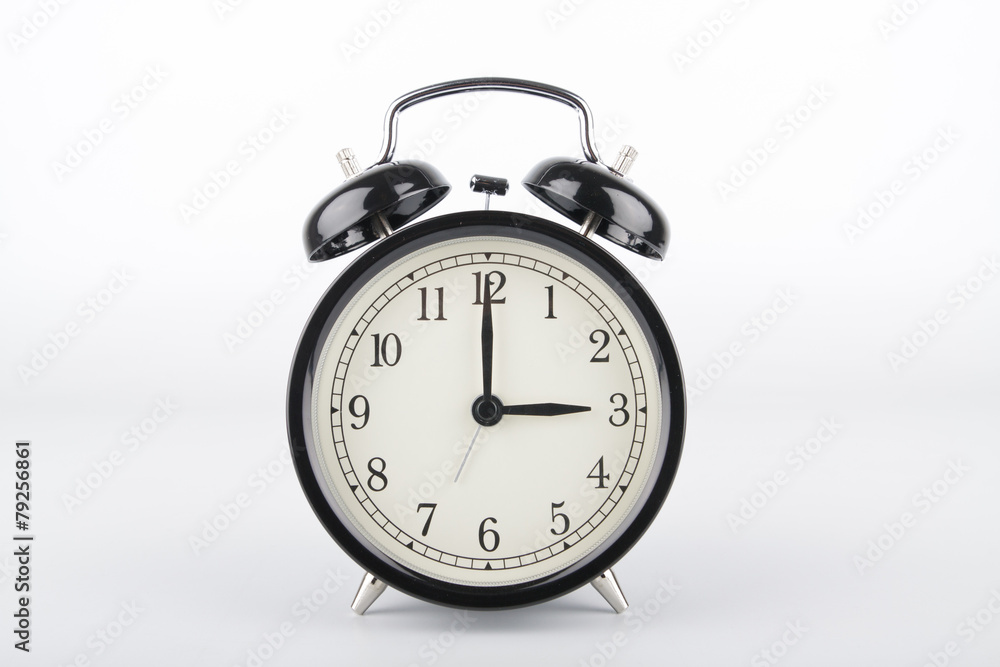 Three o'clock. Alarm clock. Three o'clock. Alarm clock.
