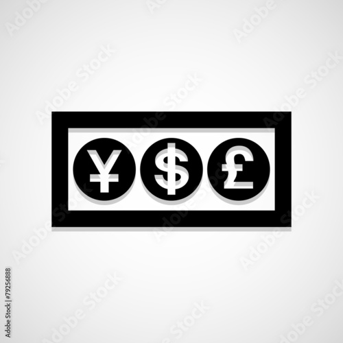 Currency icon great for any use. Vector EPS10.