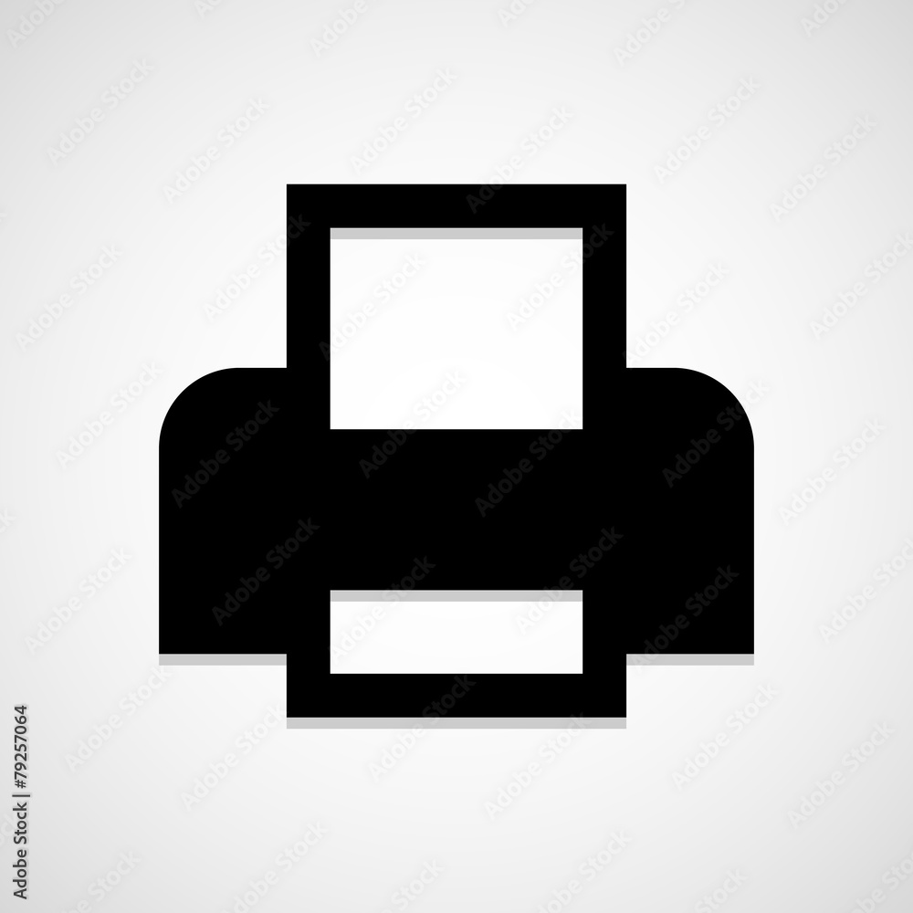Print icon great for any use. Vector EPS10. Print icon great for any use. Vector EPS10.