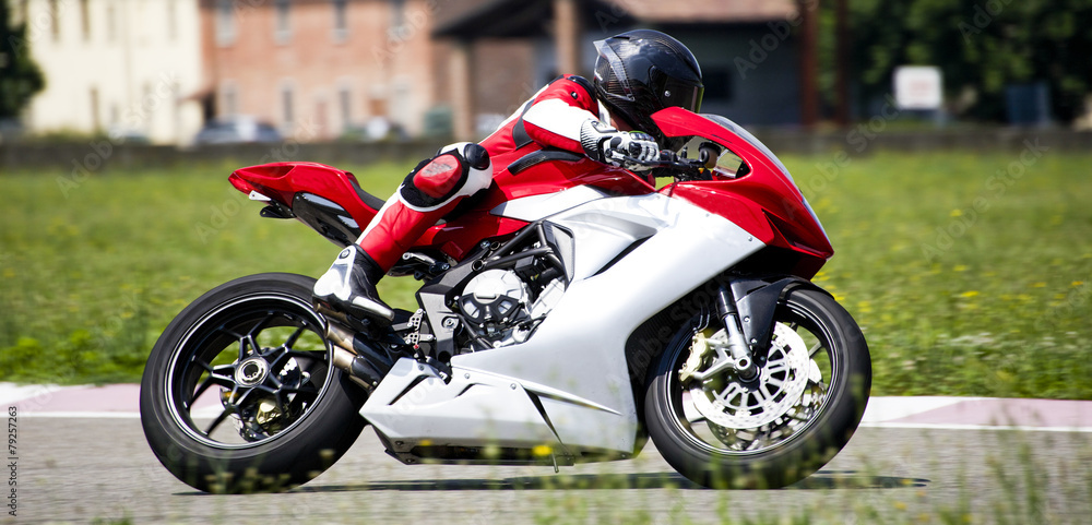 Obraz premium Motociclista